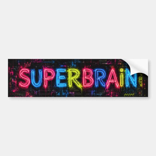 Superbrein AI Bumpersticker (Voorkant)