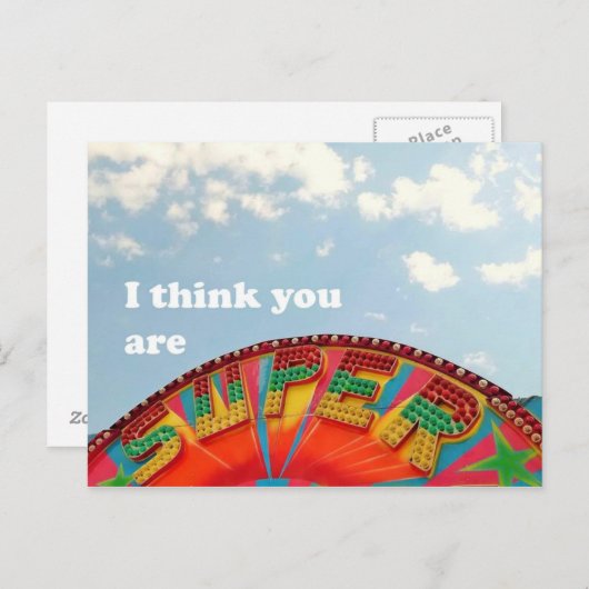 Superbriefkaart Briefkaart (Voorkant / Achterkant)