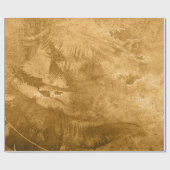 superbruin grunge patroon voor textiel cadeaupapier (Vlak)