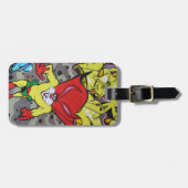 Superbunny Graffiti Bagagelabel (Voorkant horizontaal)