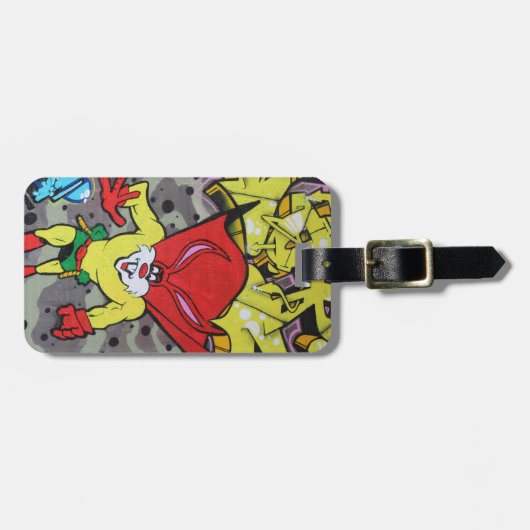 Superbunny Graffiti Bagagelabel (Voorkant horizontaal)