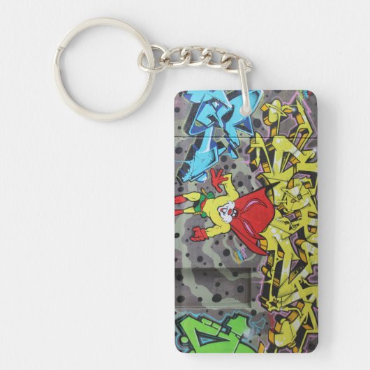 Superbunny Graffiti Sleutelhanger (Voorkant)