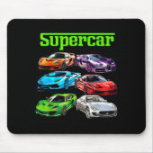 Supercar Cool Car Guy Srts Racing Fan Graphic Men  Muismat (Voorkant)