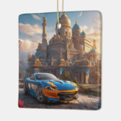Supercar cool mooi klooster keramisch ornament (Links)