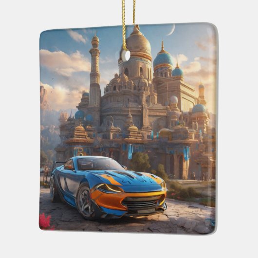 Supercar cool mooi klooster keramisch ornament (Links)