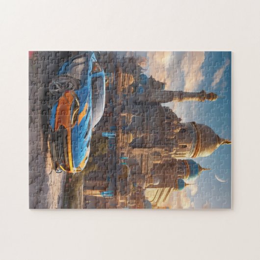 Supercar cool mooi klooster legpuzzel (Horizontaal)