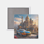 Supercar cool mooi klooster magneet (Voorkant / Achterkant)