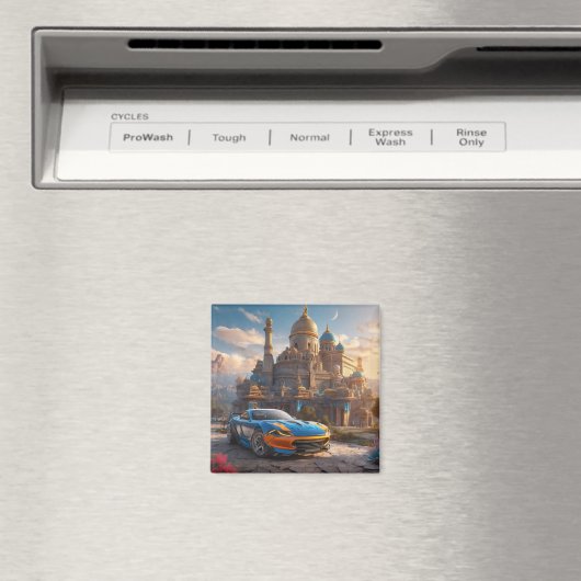 Supercar cool mooi klooster magneet (Insitu (Vaatwasser))