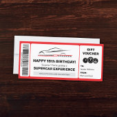 Supercar Experience Voucher Bewerkbare Sjabloon