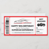 Supercar Experience Voucher Bewerkbare Sjabloon (Voorkant)