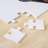 Supercar in zwart en geel legpuzzel (Zijkant)