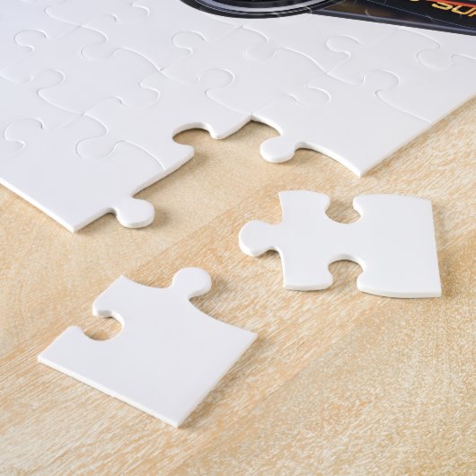 Supercar in zwart en geel legpuzzel (Zijkant)