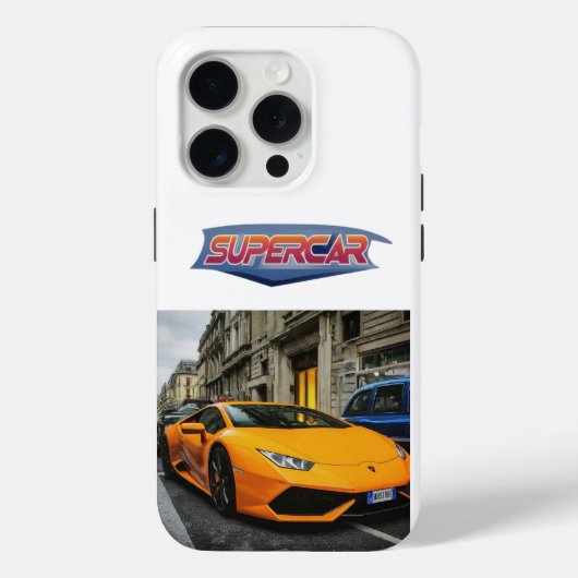 Supercar iPhone 15 Pro Hoesje Design. (Achterkant)