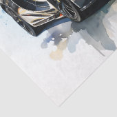 Supercar Racing Car Decoupage Tissuepapier (Detail)