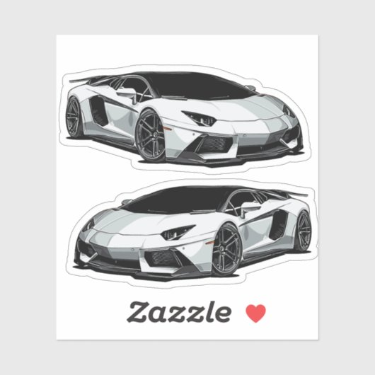 supercar-Sticker Sticker (Vel)