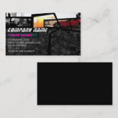 Supercars Fragment in dynamische GARAGE-achtergron Visitekaartje (Voorkant / Achterkant)