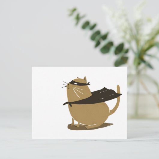 Supercat Briefkaart (Staand voorkant)