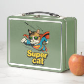 Supercat vliegt met vis (In situ)