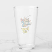 Supercat vliegt met vis  glas (Achterkant)