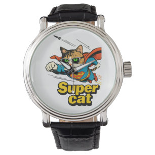 Supercat vliegt met vis horloge