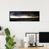 Supercel boven Nebraska Sandhills Poster (Thuiskantoor)