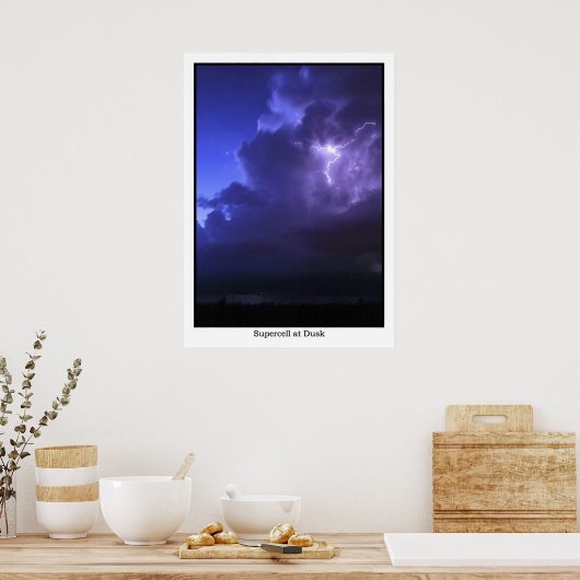 Supercel in Dusk Poster (Keuken)
