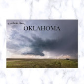 Supercel Thunderstorm over een Oklahoma Prairie Briefkaart