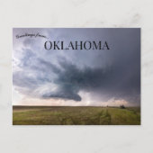 Supercel Thunderstorm over een Oklahoma Prairie Briefkaart (Voorkant)
