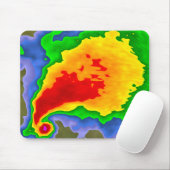 Supercell op Radar Mousepad voor de meteoroloog Muismat (Met muis)