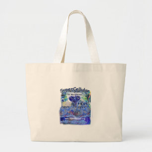 SuperCellular en de microhelden! Grote Tote Bag