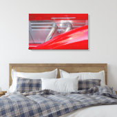 Supercharged zilver canvas afdruk (Insitu (Slaapkamer))