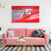 Supercharged zilver canvas afdruk (Insitu (Woonkamer))