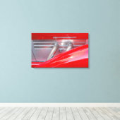 Supercharged zilver canvas afdruk (Insitu (Houten vloer))