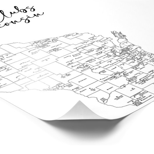 Superclubs van Wisconsin Foto Afdruk (Hoek)