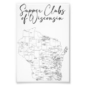 Superclubs van Wisconsin Foto Afdruk (Voorkant)