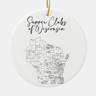 Superclubs van Wisconsin Keramisch Ornament