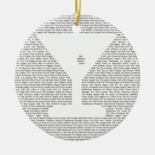 Superclubs van Wisconsin - Martini Keramisch Ornament