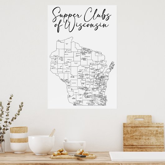 Superclubs van Wisconsin Poster (Keuken)