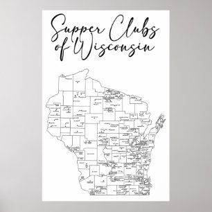 Superclubs van Wisconsin Poster