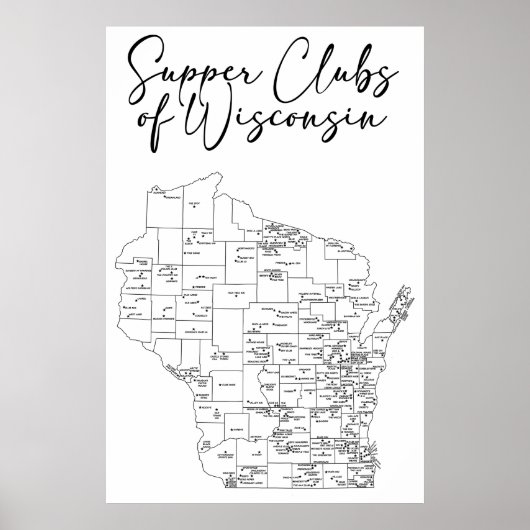 Superclubs van Wisconsin Poster (Voorkant)