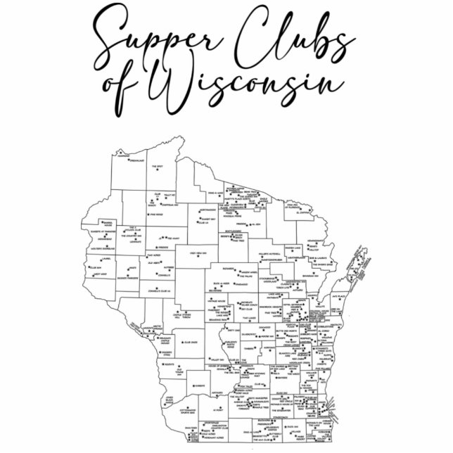 Superclubs van Wisconsin Staand Fotobeeldje (Voorkant)