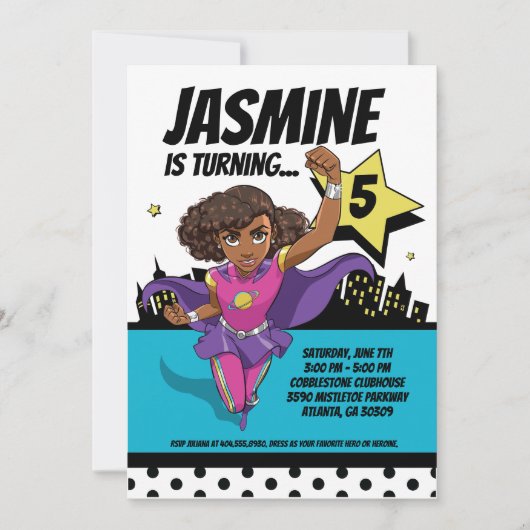 SuperCoco Persoonlijke 5x7 Uitnodigingen (Voorkant)