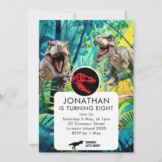 SUPERCOLE DINOSAURUSJONGEN KAART (Voorkant)