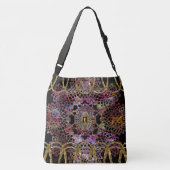 Supercool Girly Baroque Pattern II Crossbody Tas (Achterkant)