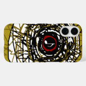 supercoole abstractie met muzieknotitie Case-Mate iPhone case (Achterkant (horizontaal))