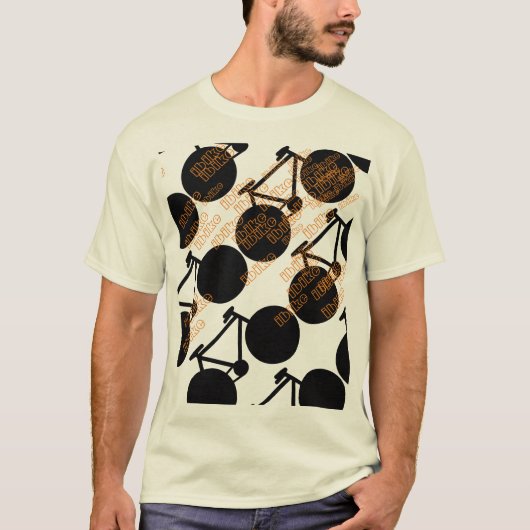 supercoole fiets geïnspireerd t-shirt (Voorkant)