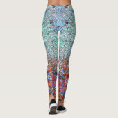 Supercoole leggings met een abstract kleurrijk pat (Achterkant)
