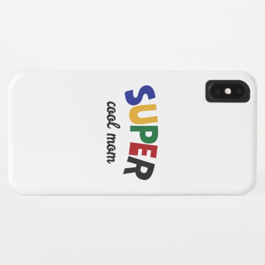 Supercoole moeder Case-Mate iPhone case (Achterkant (horizontaal))