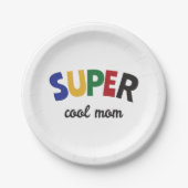 Supercoole moeder papieren bordje (Voorkant)