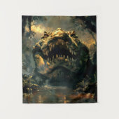 Supercroc: Nightmare Tapestry – Fierce Wall Art Wandkleed (Voorkant)